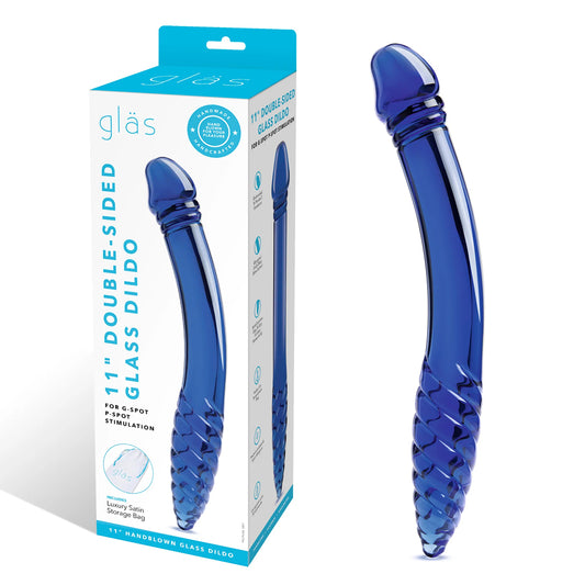 Glas 11&quot; Double-Sided Glass Dildo For G-Spot P-Spot Stimulation