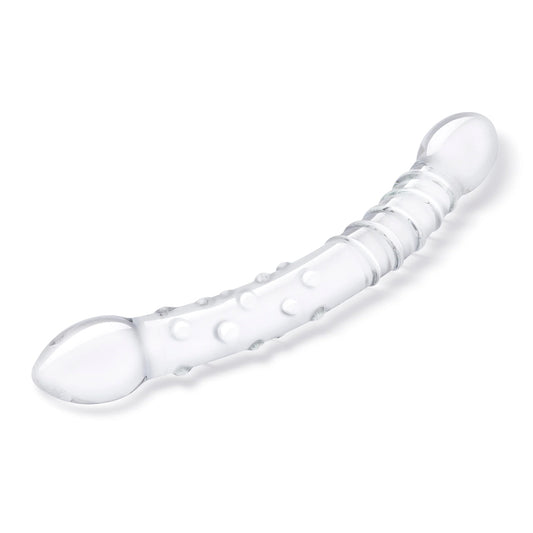 Glas 12&quot; Girthy Double Trouble Glass Dildo