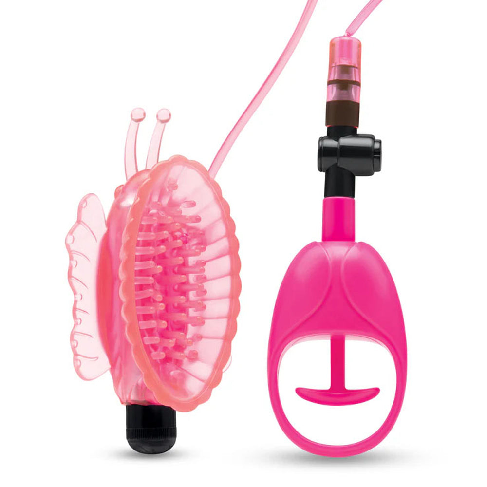 Vibrating Butterfly Pussy Pump With Quick Release