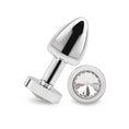 Load image into Gallery viewer, Gemsations 2" Beginners Bling Bling Metal Butt Plug Silver
