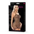 Load image into Gallery viewer, Electric Lingerie Tie Top Fishnet Mini Dress O/S
