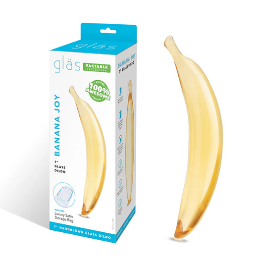 Glas Banana Joy 7&quot; Glass Dildo