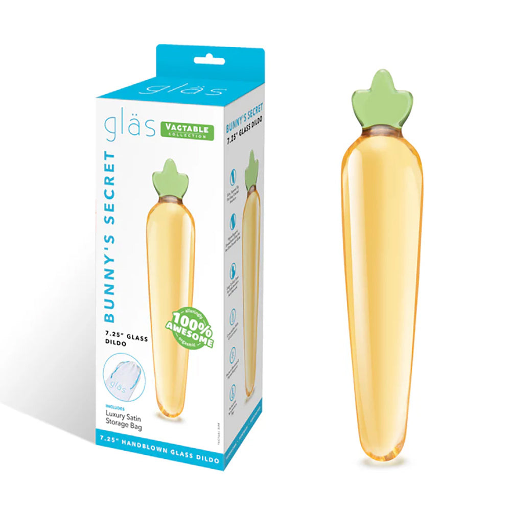 Glas Bunny's Secret 7.25" Glass Dildo
