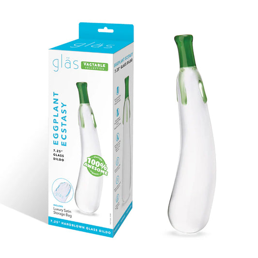 Glas Eggplant Ecstasy 7.25&quot; Glass Dildo