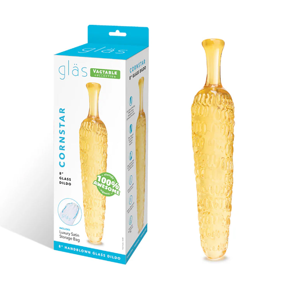 Glas Cornstar 8&quot; Glass Dildo