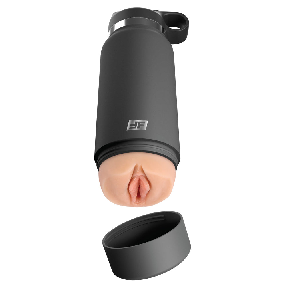 Pdx Plus Fuck Flask Secret Delight Discreet Stroker Grey Bottle Light