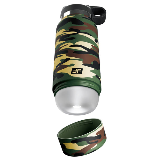 Pdx Plus Fap Flask Happy Camper Discreet Stroker Camo Frosted