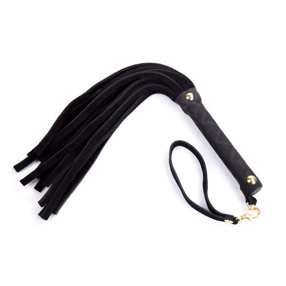 Mini Leather Flogger Black