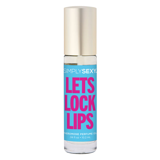 Simply Sexy Pheromone Perfume Oil Roll-On Let&#39;s Lock Lips 0.34 oz.