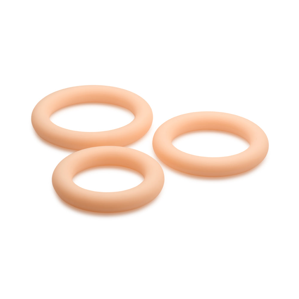 Jock Discrete Silicone Cock Ring Set Light