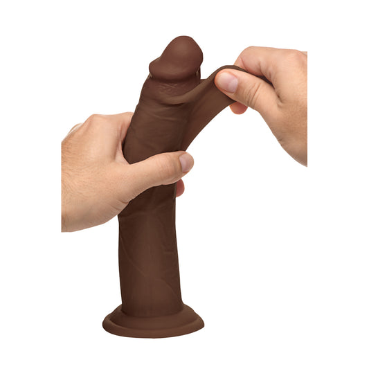 Jock Real Skin 9.5&quot; Silicone Dildo Dark