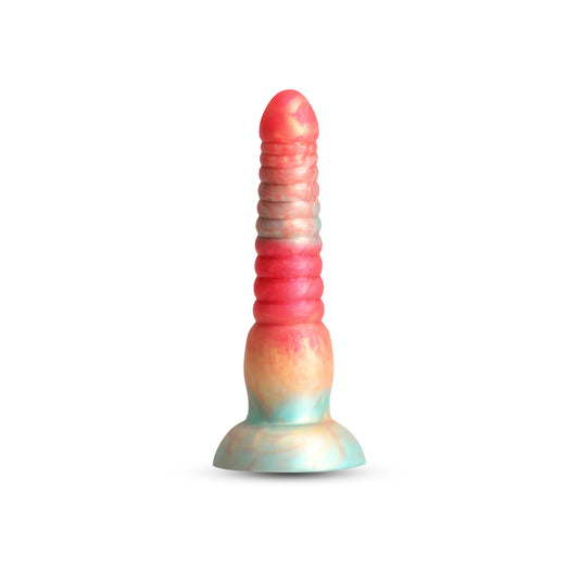 Colours Stacked 6&quot; Dildo Red/Gold