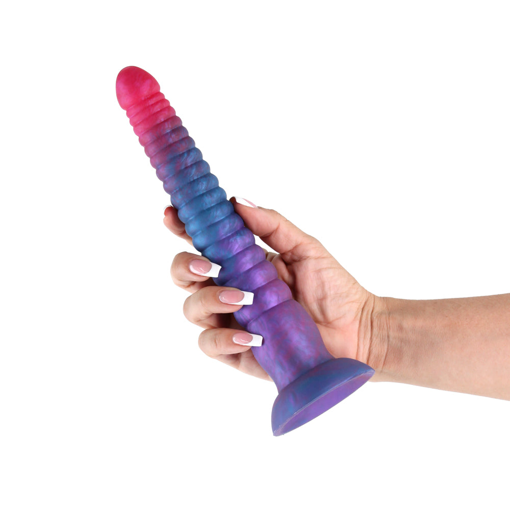 Colours Stacked 9&quot; Dildo Pink/Blue