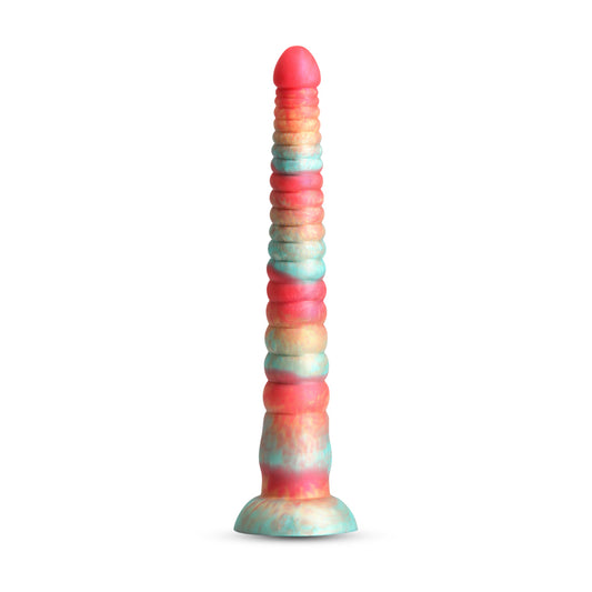 Colours Stacked 12&quot; Dildo Red/Gold