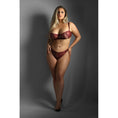 Load image into Gallery viewer, Lace-Up Bra & Crotchless Panty Queen Size
