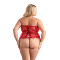 Load image into Gallery viewer, Busk Front Lace Corset & G-String Queen Size
