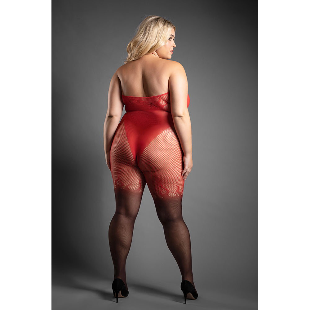 Eternal Flame Crotchless Bodystocking Queen Size