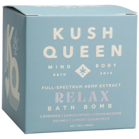 Kush Queen Bath Bomb Relax 1000mg Cbd 7 oz.