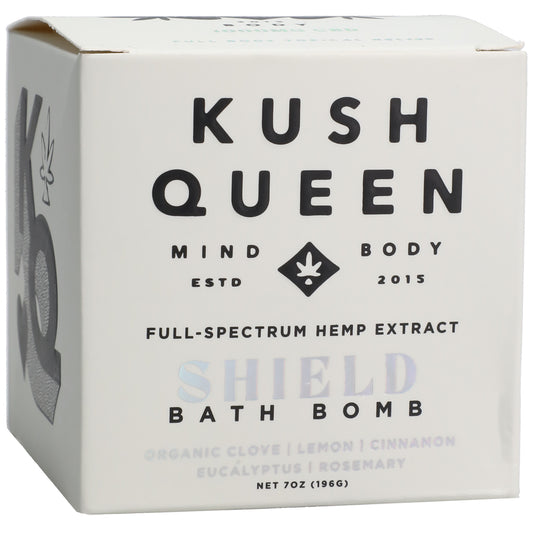 Kush Queen Bath Bomb Shield 1000mg Cbd 7 oz.