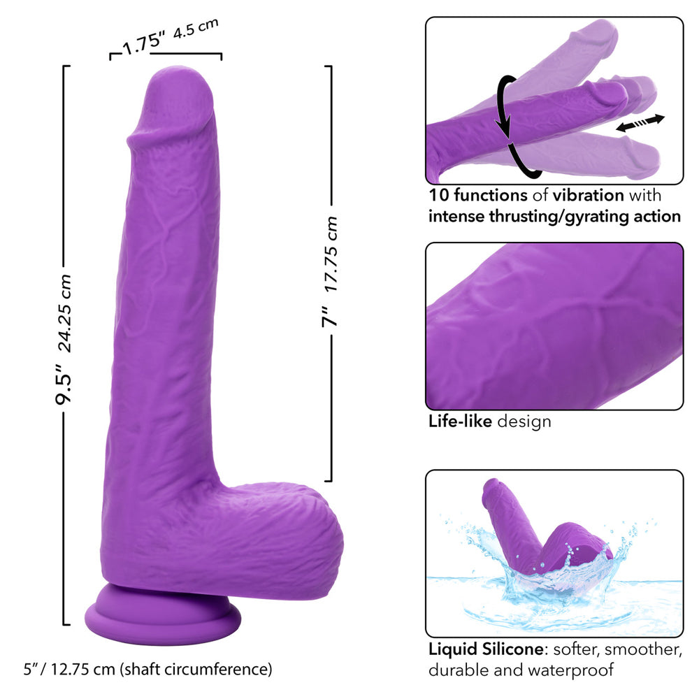 Rechargeable Gyrating & Thrusting Silicone Studs