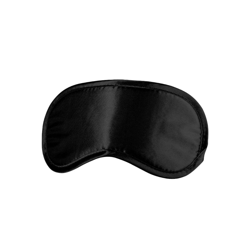 Ouch! Black & White Satin Eye Mask