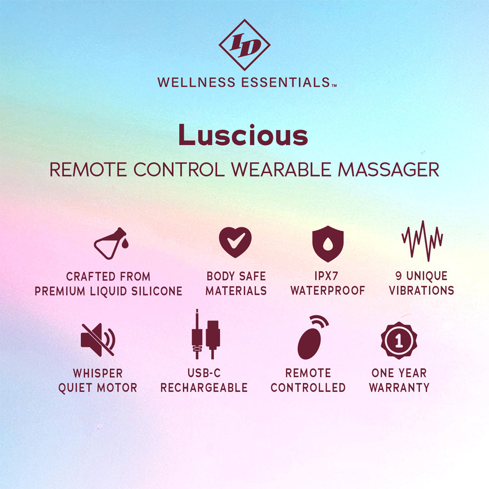 ID Luscious Remote Control Wearable Massager