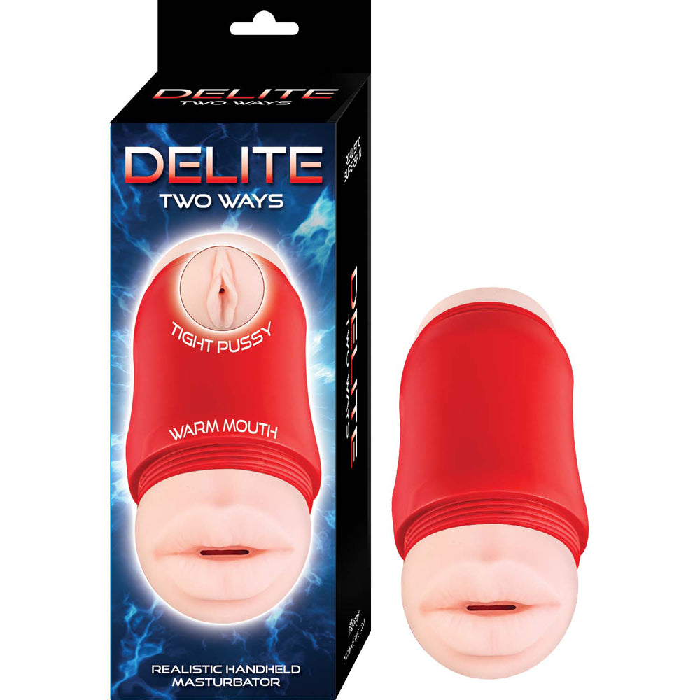 Delite Two Ways Mouth & Vagina Whte