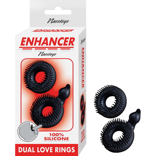 Enhancer Dual Love Rings Black