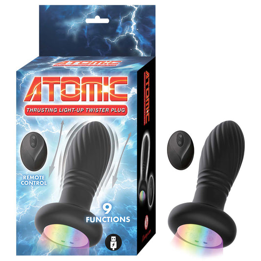 Atomic Thrusting Light-Up Twister Plug Black