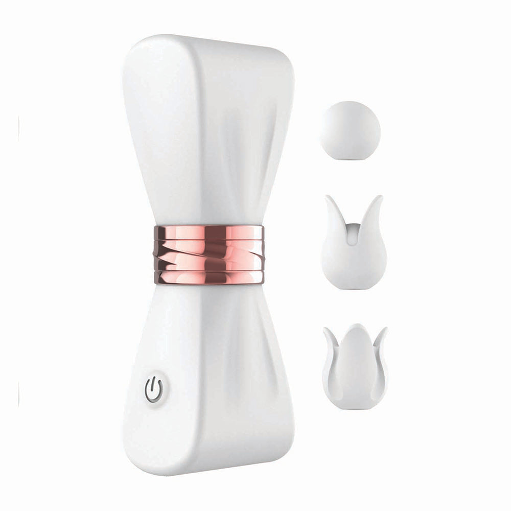 Gold Glam Tri-Tip Vibe White