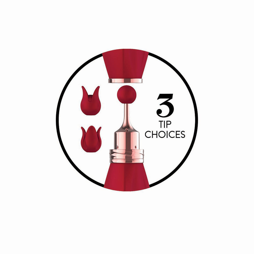 Gold Glam Tri-Tip Vibe Red