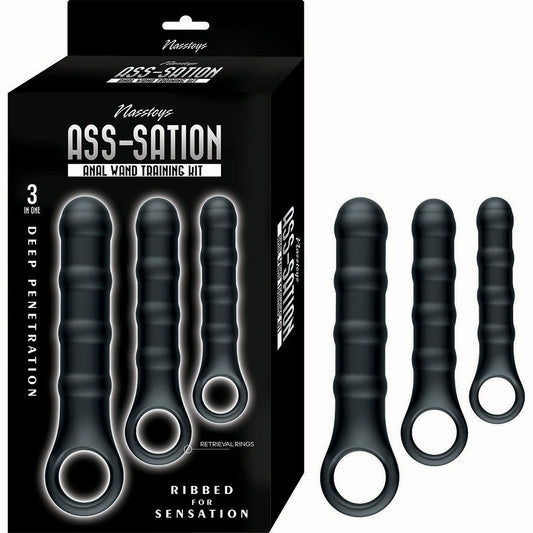 Ass-Sation Anal Wand Training Kit Black