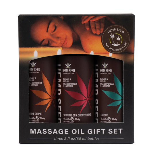 Hemp Seed Massage Oil Gift Set Summer 2024
