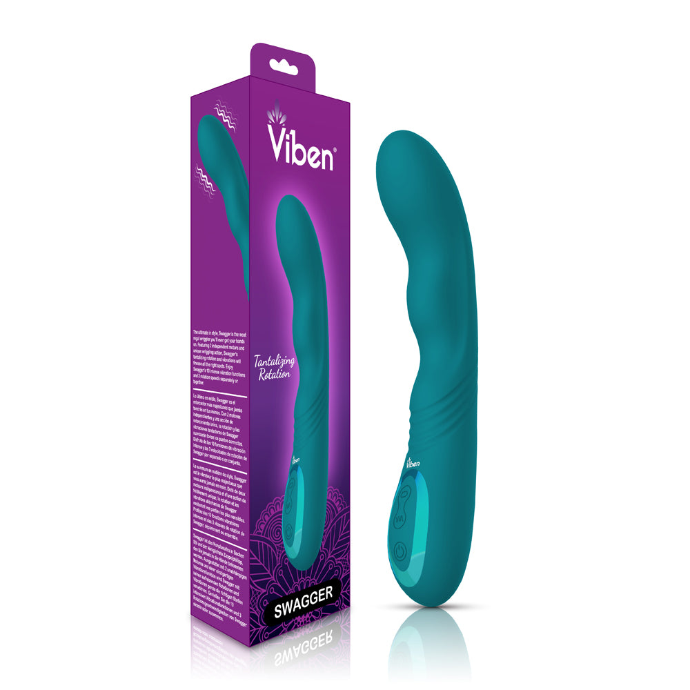 Viben Swagger G-Spot Vibe W/ Wriggle Motion Ocean