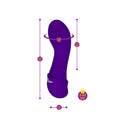 Load image into Gallery viewer, Viben Sebela Mini G-Spot Vibe W/ Thumping Stimulator Violet
