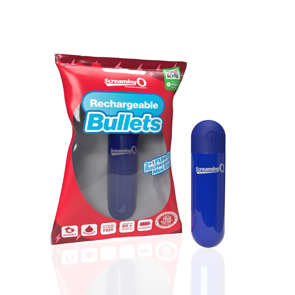 Screaming O Rechargeable Bullets Blue