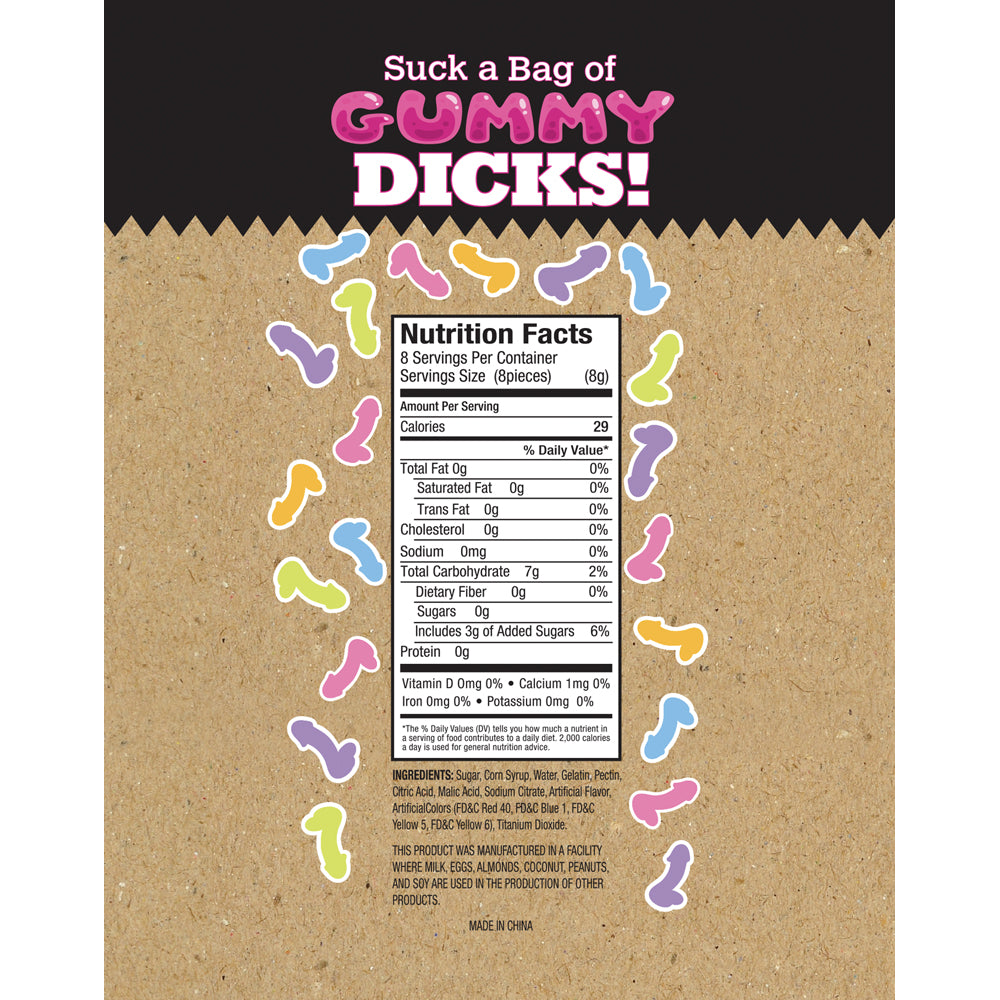 Suck A Bag Of Gummy Dicks 4 oz. Bag