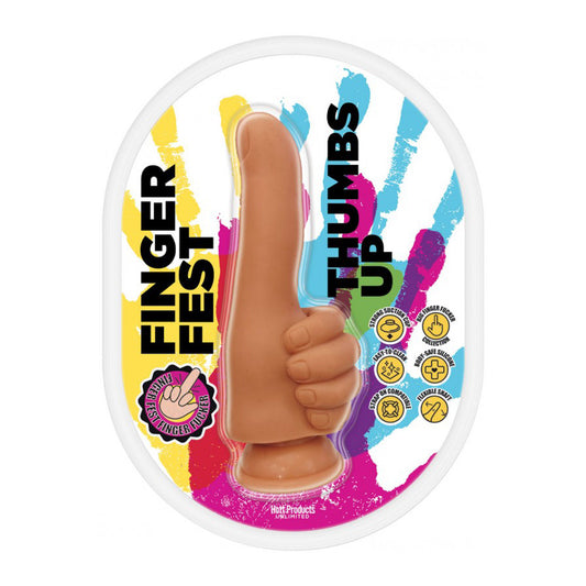 Finger Fest Thumbs Up Dildo Tan