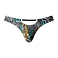 Load image into Gallery viewer, Go Wild! Thong W/ 2 Rings Multi Animal S/M
