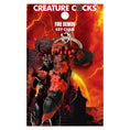 Load image into Gallery viewer, Creature Cocks Fire Demon Keychain
