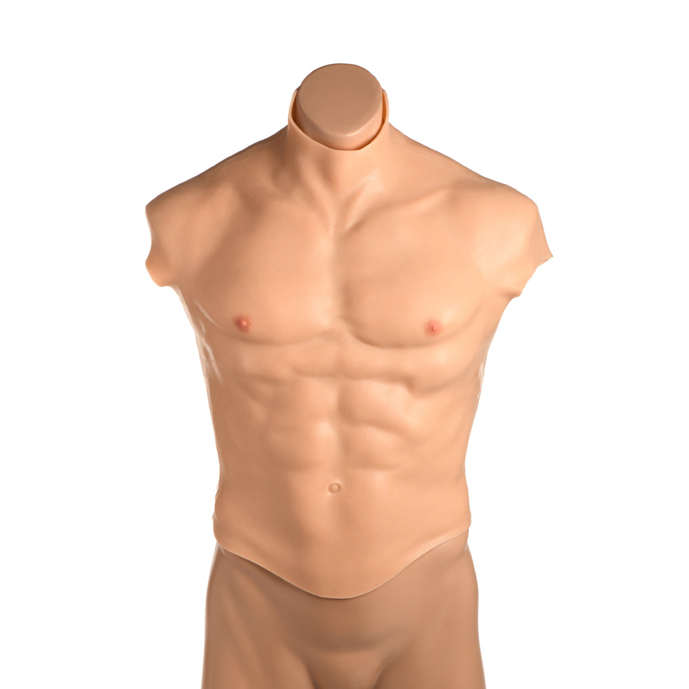 Master Series Ripped Silicone Male Chest Large