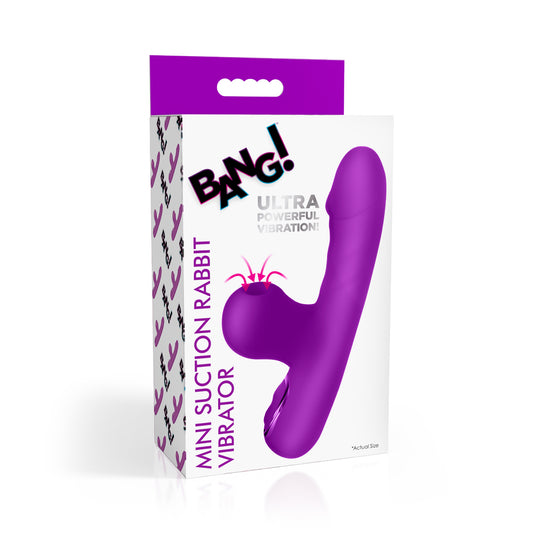 Bang! Mini Suction Rabbit Vibrator Purple