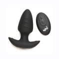 Load image into Gallery viewer, Bang! Rotating & Vibrating Silicone Butt Plug W/ Remote Black
