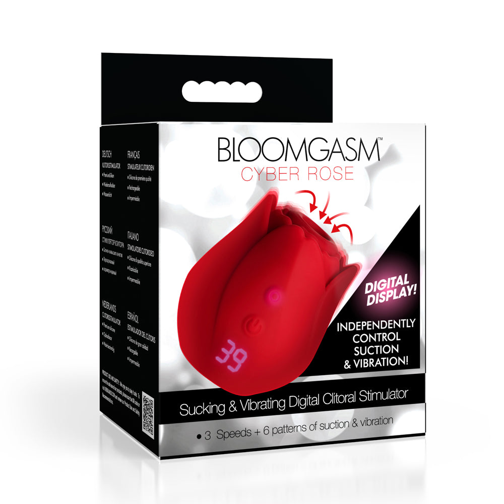 Bloomgasm Cyber Rose 9X Sucking & Vibrating Digital Clitoral Stimulator