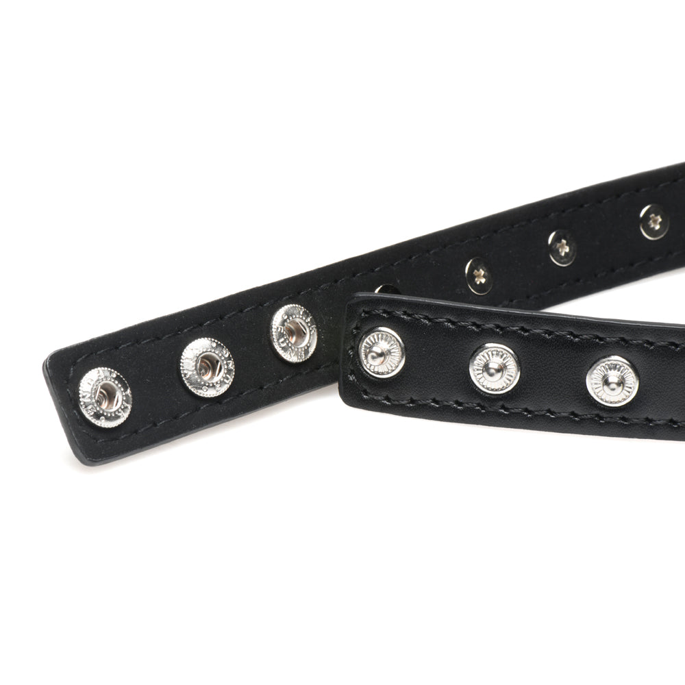 Master Series Spiked Heart Choker Black