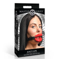 Load image into Gallery viewer, Master Series Juicy Lips Silicone Open Mouth Gag Red
