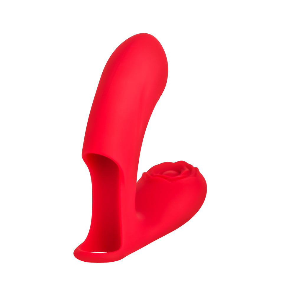 Bloomgasm Rose Touch Pulsing Silicone Finger Vibrator