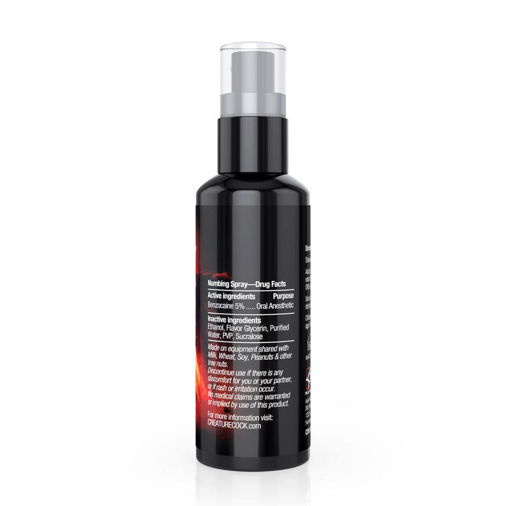 Creature Cocks Deep Throat Cinnamon Numbing Spray 2 oz.