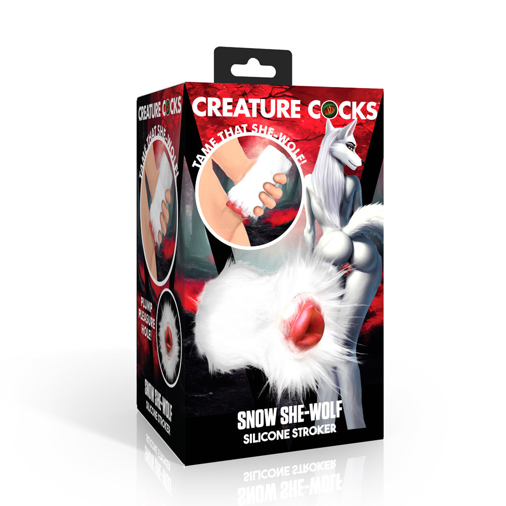 Creature Cocks Snow She-Wolf Silicone Stroker