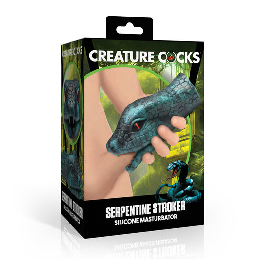 Creature Cocks Serpentine Stroker Silicone Masturbator Green